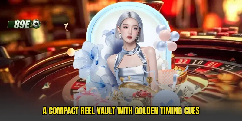 A compact reel vault with golden timing cues